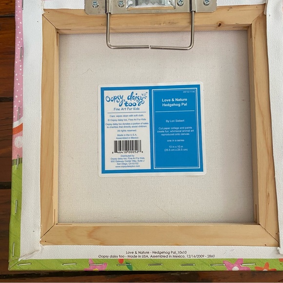 Love & Nature Hedgehog Pal Wall Art 10x10 - Picture 8 of 9